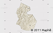 Shaded Relief Map of Yongren, cropped outside