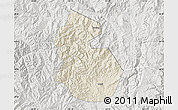 Shaded Relief Map of Yongren, lighten, semi-desaturated