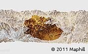 Physical Panoramic Map of Yongren, lighten