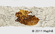 Physical Panoramic Map of Yongren, shaded relief outside