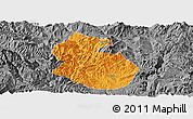 Political Panoramic Map of Yongren, desaturated