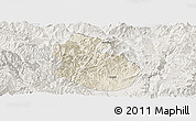 Shaded Relief Panoramic Map of Yongren, lighten