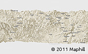 Shaded Relief Panoramic Map of Yongren