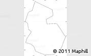 Blank Simple Map of Yongren, cropped outside, no labels