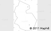 Blank Simple Map of Yongren, cropped outside
