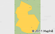 Savanna Style Simple Map of Yongren, single color outside