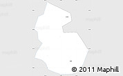 Silver Style Simple Map of Yongren, single color outside
