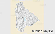 Classic Style 3D Map of Yongsheng, single color outside
