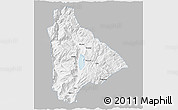 Gray 3D Map of Yongsheng, single color outside