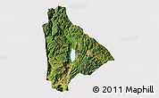 Satellite 3D Map of Yongsheng, cropped outside