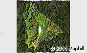 Satellite 3D Map of Yongsheng, darken
