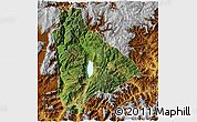 Satellite 3D Map of Yongsheng, physical outside