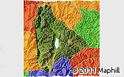 Satellite 3D Map of Yongsheng, political outside