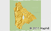Savanna Style 3D Map of Yongsheng, single color outside