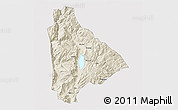 Shaded Relief 3D Map of Yongsheng, cropped outside