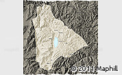 Shaded Relief 3D Map of Yongsheng, darken