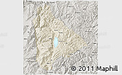 Shaded Relief 3D Map of Yongsheng, semi-desaturated