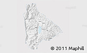 Silver Style 3D Map of Yongsheng, single color outside