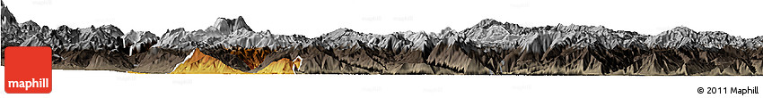 Physical Horizon Map of Yongsheng, darken, semi-desaturated