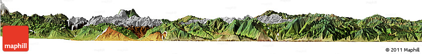 Physical Horizon Map of Yongsheng, satellite outside