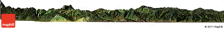 Satellite Horizon Map of Yongsheng, darken