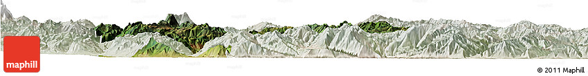 Satellite Horizon Map of Yongsheng, lighten