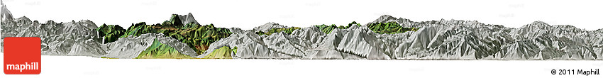 Satellite Horizon Map of Yongsheng, lighten, semi-desaturated