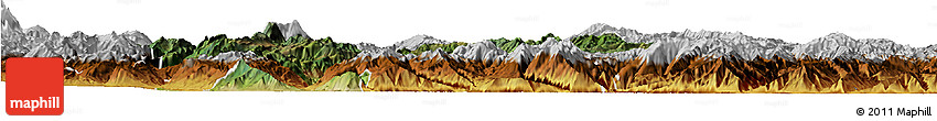 Satellite Horizon Map of Yongsheng, physical outside