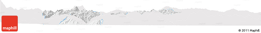 Silver Style Horizon Map of Yongsheng, single color outside