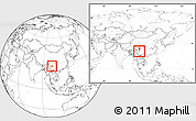 Blank Location Map of Yongsheng, within the entire country