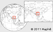 Blank Location Map of Yongsheng, highlighted parent region, within the entire country
