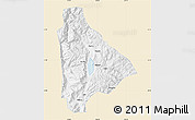 Classic Style Map of Yongsheng, single color outside