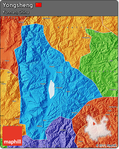 Political Map of Yongsheng