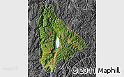 Satellite Map of Yongsheng, desaturated