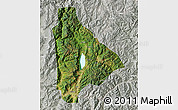 Satellite Map of Yongsheng, lighten, semi-desaturated