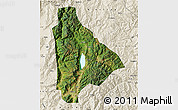 Satellite Map of Yongsheng, shaded relief outside