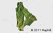 Satellite Map of Yongsheng, single color outside