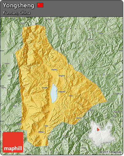 Savanna Style Map of Yongsheng
