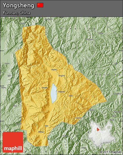 Savanna Style Map of Yongsheng