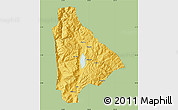 Savanna Style Map of Yongsheng, single color outside