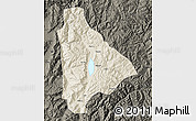 Shaded Relief Map of Yongsheng, darken