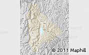 Shaded Relief Map of Yongsheng, desaturated