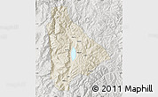 Shaded Relief Map of Yongsheng, lighten, semi-desaturated
