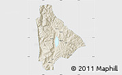 Shaded Relief Map of Yongsheng, single color outside
