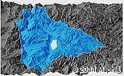 Political Panoramic Map of Yongsheng, darken, desaturated