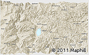 Shaded Relief Panoramic Map of Yongsheng