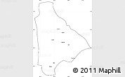 Blank Simple Map of Yongsheng, cropped outside
