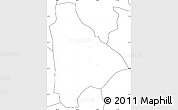 Blank Simple Map of Yongsheng, no labels