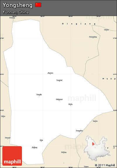 Classic Style Simple Map of Yongsheng