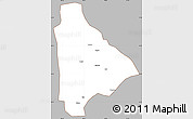 Gray Simple Map of Yongsheng, cropped outside